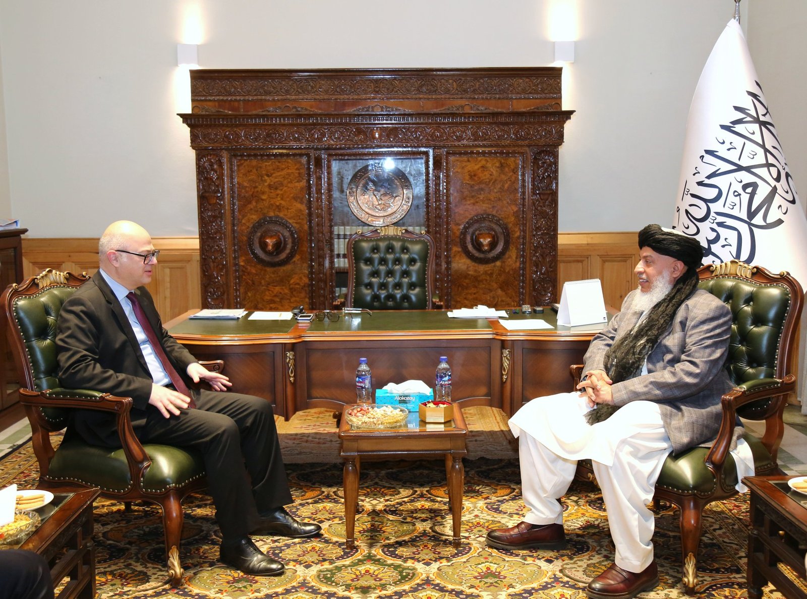 Turkish Ambassador Mr. Cihad Erginay called on IEA Deputy Foreign Minister Alhaj Sher Mohammad Abbas Stanekzai