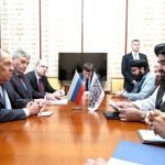 Foreign Minister Meets with his Russian Counterpart