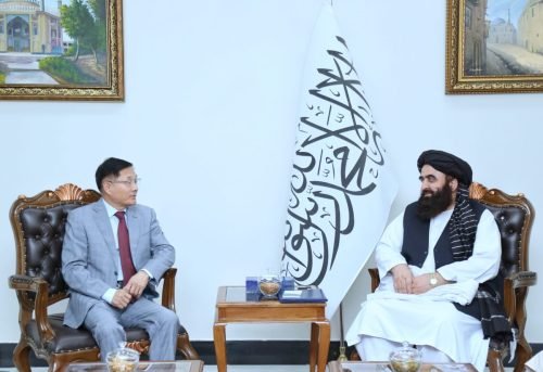 د بهرنیو چارو وزیر سره د چین هېواد ځانگړي استازي وکتل